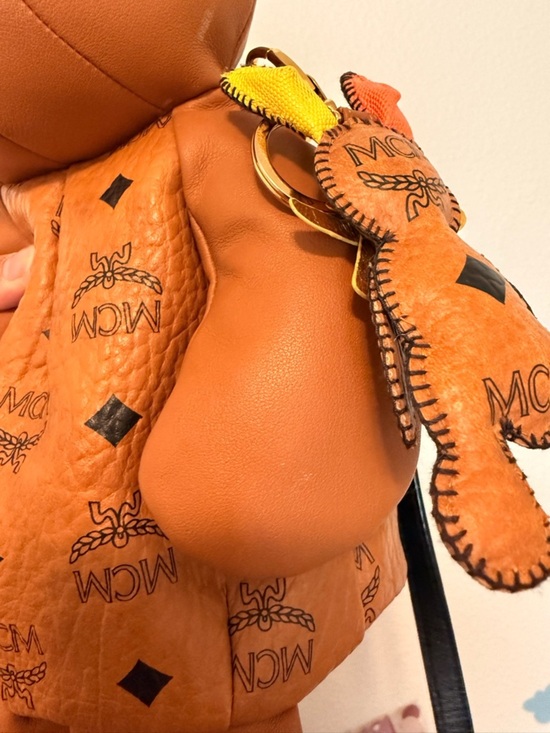 RARE Limited Edition MCM Visetos Rabbit Zoo Doll Cognac with Strap and Charm main image 10